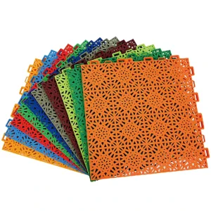 PP Interlocking Sports Flooring Tiles for Kids Sports Courts, Badminton, and Baseball with Anti-Slip Surface