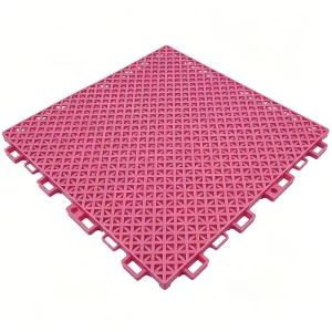 PP Interlocking Sports Tiles with Double-Grid Design for Badminton and Tennis