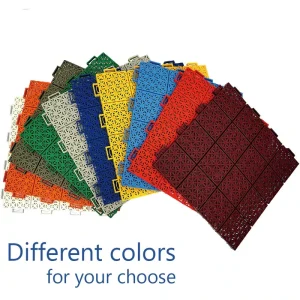 PP Interlocking Suspended Floor Tiles Anti-Slip Waterproof Fire-Resistant Plastic Flooring for Lightweight Outdoor Sports