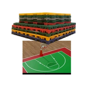 PP Interlocking Suspended Floor Tiles for Outdoor Basketball Courts