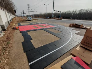 PP Material Inline Roller Hockey Sports Flooring Supplier Outdoor Basketball Floor Tiles