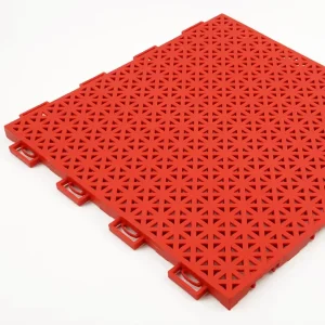 PP Material Pearl Asterisk Artificial Grass Interlocking Tiles for Outdoor Sport Courts Eco-friendly Fireproof Court Tiles