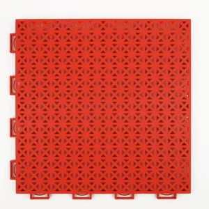 PP Material Pearl Asterisk Interlocking Artificial Grass Tiles for Outdoor Sport Courts Eco-friendly Fireproof Sport Floor