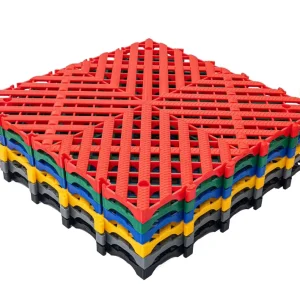 PP Modular Click Interlocking Garage Floor Tiles Waterproof Anti-Slip Heavy-Duty Indoor Use for Car Wash Beauty Exhibition 4S