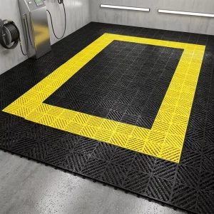 PP Modular Heavy-Duty Interlocking Garage Floor Tiles Waterproof Plastic Flooring