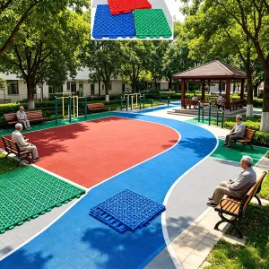PP Modular Interlocking Outdoor Sports Flooring