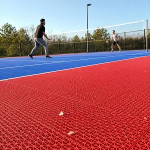 PP Modular Interlocking Sports Flooring Tiles for Basketball and Badminton Courts