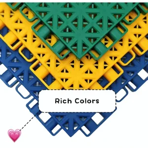PP Modular Interlocking Suspended Sports Flooring Tiles for Indoor Tennis Courts and Outdoor Use