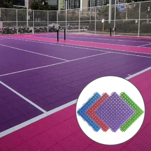 PP Outdoor Sports Floor Mat for Volleyball and Tennis Courts with Easy Installation and Customizable Colors