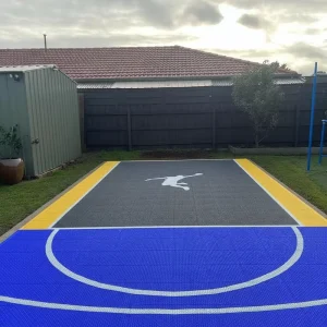 PP Plastic Interlocking Basketball Volleyball Court Floor Tiles Outdoor Shock Absorption Eco Friendly 15mm Thick 9 13psi