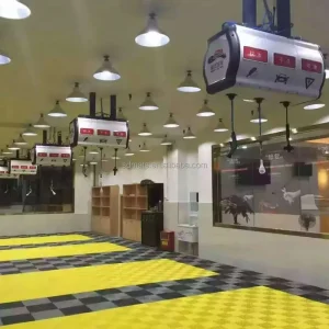 PP Plastic Interlocking Floor Tiles Self-Draining Modular Grating for Detailing Shops