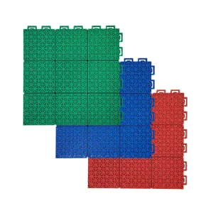 PP Plastic Interlocking Sports Court Tiles 34x34x1.6cm Playground School Outdoor Basketball Flooring
