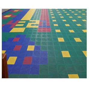 PP Plastic Rubber Interlocking Floor Tiles Outdoor Waterproof Modular Snap Together Flooring Shock Absorption Anti Slip Surface
