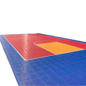 PP Plastic Rubber Interlocking Suspended Sports Floor Tiles, Eco-Friendly Non-Slip Outdoor Flooring for Pickleball Basketball