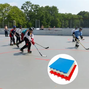 PP Sports Flooring Inline Hockey Rink Tiles Interlocking Flooring Tile Roller Skating Rinks