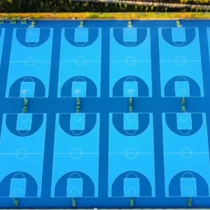 PU Basketball Court Sport Flooring Acrylic Tennis Court Badminton Court Silicon PU Coating
