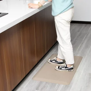 PU Floor Mat Waterproof Anti Slip Easy to Clean PU Material Doormat for Entrance Kitchen Household
