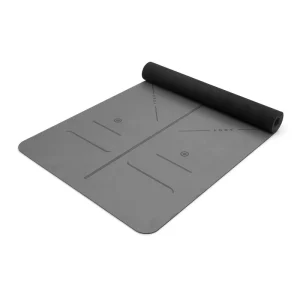 PU Yoga Mat Soft Surface Rubber Base Non-Slip Sweat-Absorbing Non-Fading with Alignment Lines