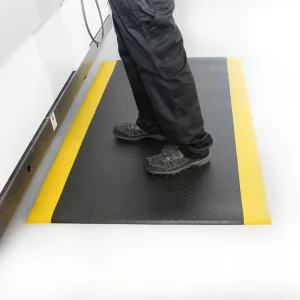 PVC Anti-Fatigue Mat Waterproof Cushioned Kitchen Floor Rug Comfort Standing Pad for Home Office Use