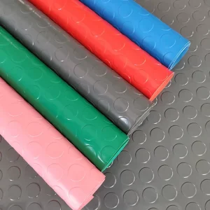 PVC Anti-Slip Safety Mat Heavy-Duty Industrial Flooring for Factory Workshops and Warehouses