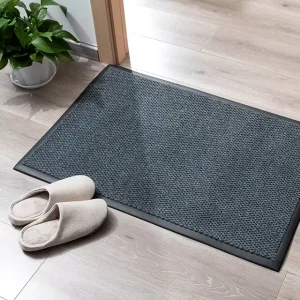 PVC-Backed Berber Front Door Mat Non-Slip Heavy-Duty Dirt Trapper Rug