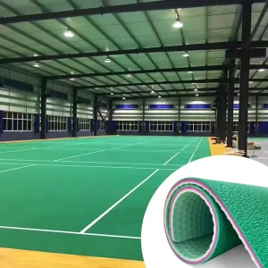 PVC Badminton Court Flooring Outdoor Gymnasium Event Competition Mat Carpet for Badminton and Volleyball