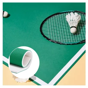 PVC Badminton Flooring Roll Indoor Gymnasium Foam Backing Shock-Absorbing Anti-Slip
