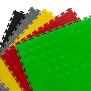 PVC Dot-Pattern Interlocking Modular Garage Floor Tiles
