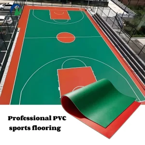 PVC Factory Price High Quality Eco-Friendly Multi-Sport Floor Roll for Indoor Outdoor Use
