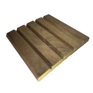 PVC Flexible Tambour Acoustic Panel Wood Sound Absorbing Decorative Panel for Office Noise Reduction Wall Panel for Studio
