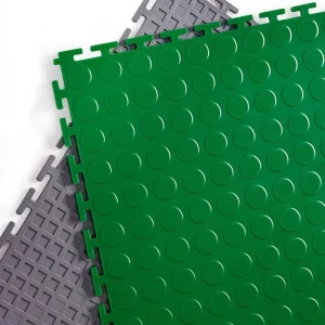 PVC Heavy-Duty Vinyl Interlocking Floor Tiles for Warehouses