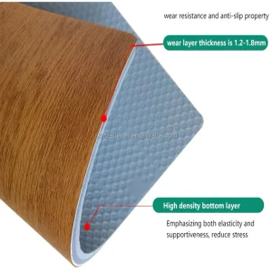 PVC Indoor Gym Sports Court Tiles Flooring Anti Slip Waterproof Durable Roll Floor Mat for Volleyball