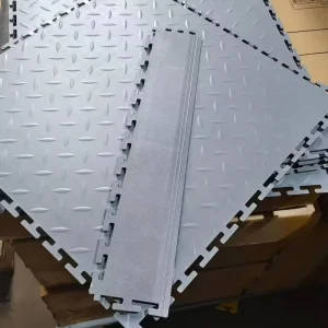 PVC Interlocking Plastic Flooring Mat Waterproof Wear Resistant Anti Slip Custom Underlay for Garage Easy Indoor Install