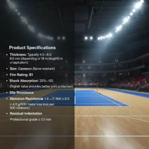 PVC Interlocking Sports Flooring Tiles for Indoor Playgrounds, Schools, and Gyms, Anti-Slip, Shock-Absorbing, Durable