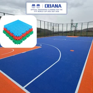 PVC Outdoor Basketball and Volleyball Court Interlocking Floor Tiles