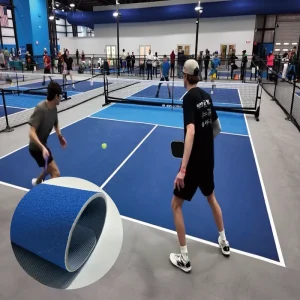 PVC Pickle Ball Court Floor Vinyl Roll Mat Acrylic Surface for Indoor and Outdoor Non Slip Waterproof Adhesive Installation