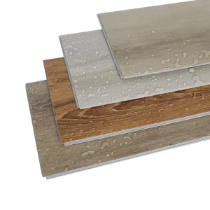 PVC Plank 6mm Click Interlocking SPC Vinyl Flooring Anti-Slip Plain Surface Indoor Use with Underlay and Graphic Design