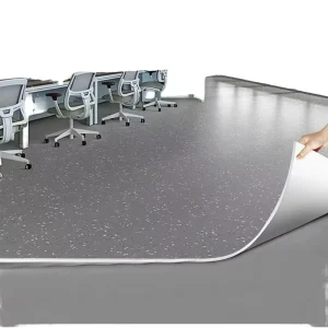 PVC Plastic Vinyl Flooring Roll Waterproof Anti-Scratch Adhesive Commercial Residential Use (Hospitals Warehouses)