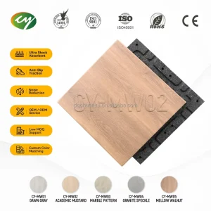PVC Rubber Floor Mats Interlocking Indoor Gym Floor Tiles