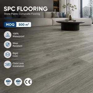 PVC SPC Flooring, Sound Insulation, Wear Resistant, 8mm 10mm 14mm, Residential