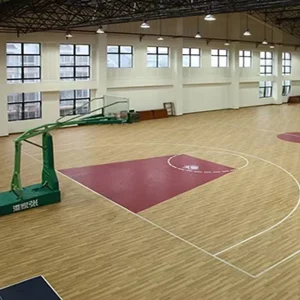 PVC Sport Floor And PVC Sport Vinyl Flooring For School Basketball Stadium PVC Sports Flooring For Various Indoor Courts