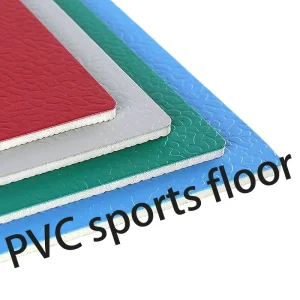PVC Sports Flooring for Basketball Badminton Courts Fire Resistant Waterproof Easy Clean Modern Design Hall Use