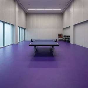 PVC Table Tennis Sports Flooring Non-Slip Shock-Absorbing Wear-Resistant Surface for Indoor Courts