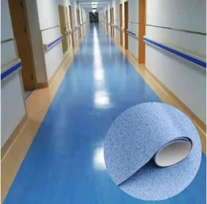 PVC Vinyl Floor Roll Waterproof 0.5mm-2mm Thick for Home Kitchen and Hotel Flooring