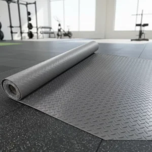 PVC Vinyl Flooring Anti Slip Waterproof Eco Friendly Fireproof Thickened Wear Resistant for Gyms Warehouses Workshops
