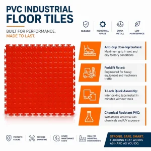 PVC Vinyl Interlocking Water Resistant Wear Resistant Modern Floor
