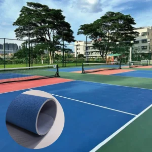 PVC Vinyl Pickle Ball Court Floor Roll Mat Acrylic Surface for Indoor and Outdoor Non Slip Waterproof Adhesive Installation