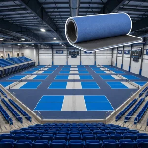PVC Vinyl Pickle Ball Court Floor Vinyl Outdoor Indoor Mat Roll Acrylic Surface Non-Slip Waterproof Adhesive Installation
