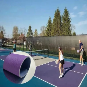 PVC Vinyl Pickleball Floor Roll Mat Acrylic Surface For Indoor And Outdoor Non Slip Waterproof Adhesive Installation