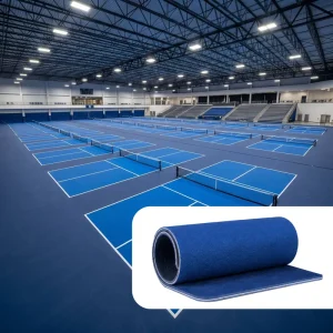 PVC Vinyl Portable Pickleball Court Flooring Roll Mat Acrylic Surface For Indoor And Outdoor Non Slip Waterproof